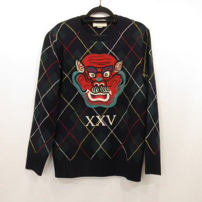 GUCCI | グッチ アーガイルチェック柄ウールニット セーター 474333 国内正規品 サイズ：XS【姫路東店】