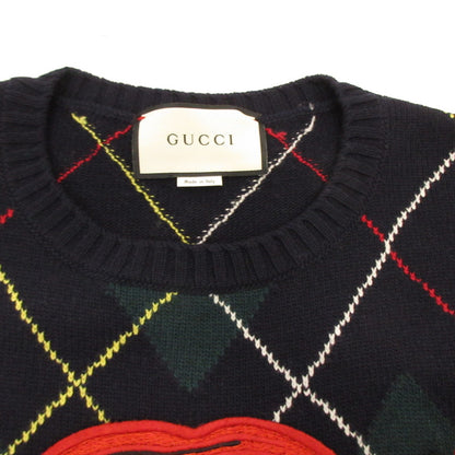 GUCCI | グッチ アーガイルチェック柄ウールニット セーター 474333 国内正規品 サイズ：XS【姫路東店】