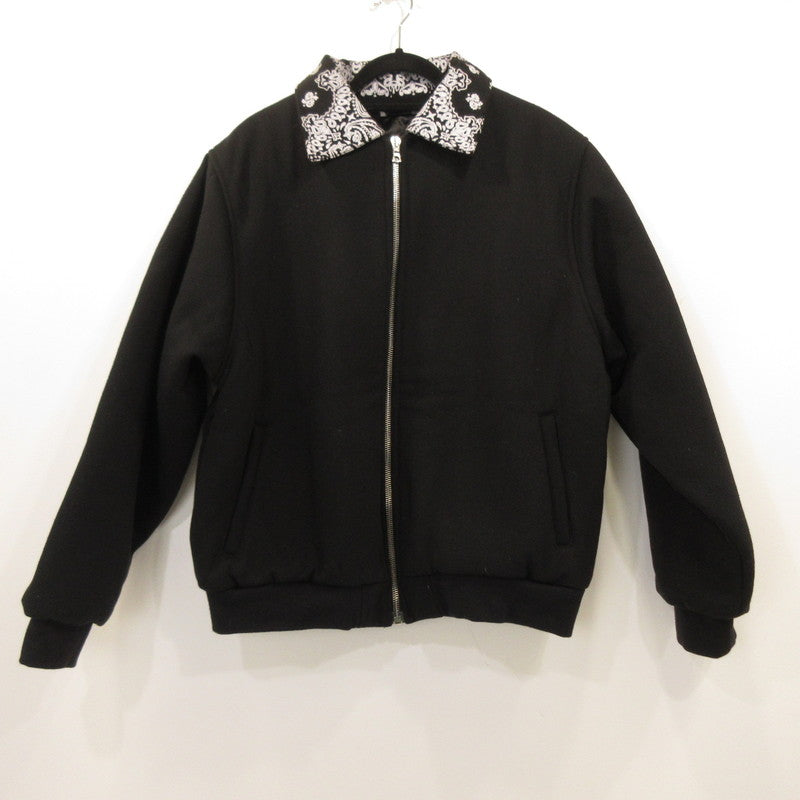 [Used] PAISLEY COLLAR VARSITY JACKET Other outerwear Black Size: XL