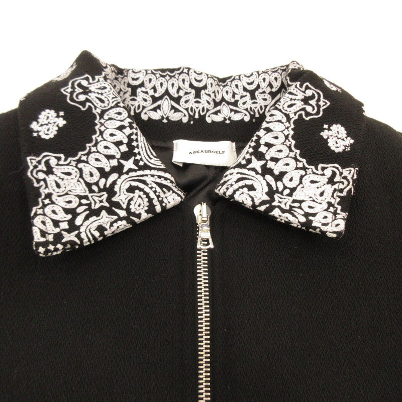 [Used] PAISLEY COLLAR VARSITY JACKET Other outerwear Black Size: XL