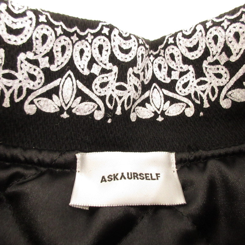 [Used] PAISLEY COLLAR VARSITY JACKET Other outerwear Black Size: XL