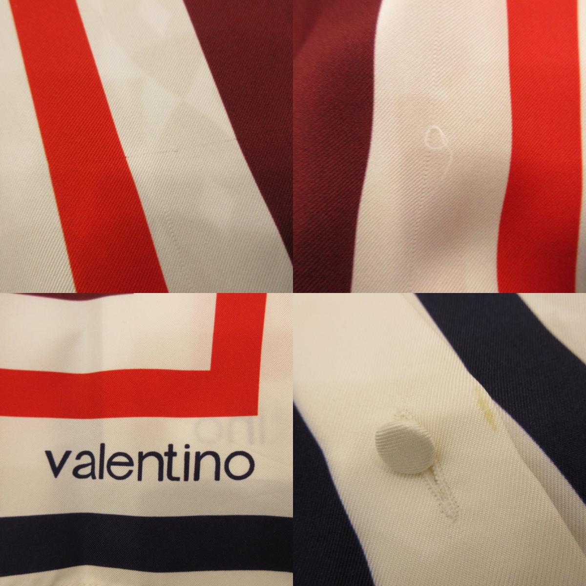 【中古】Valentino | ヴァレンチノ スカーフマルチパターンシルクシャツ 長袖シャツ WB3AB2N26JG サイズ：38