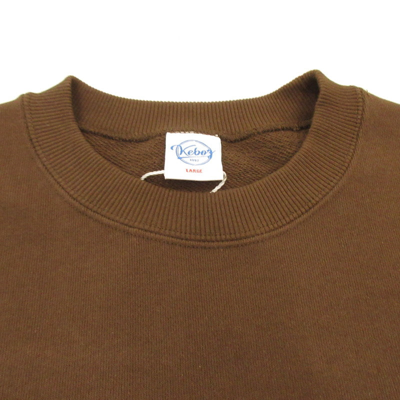 KEBOZ | ケボズ FNB SWEAT CREW NECK スウェット KBZFW23PK198 ブラウン【姫路東店】