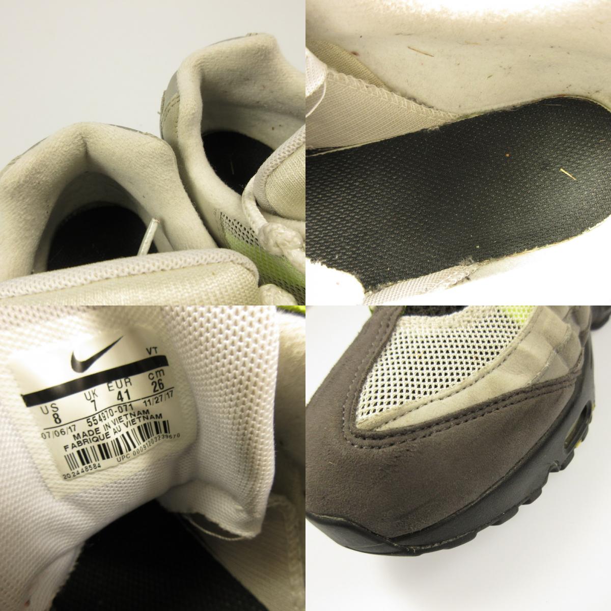 [Used] NIKE | Nike AIR MAX 95 OG YELLOW GRADATION Sneakers 554970-071 Gray 26cm