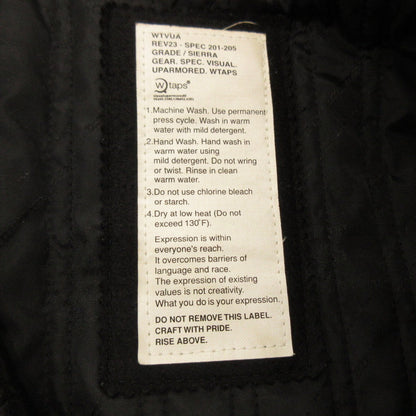 【中古】W)TAPS | ダブルタップス BLACK WATCH ピーコート 2008/2ND SPDT-JK-M02 ブラック