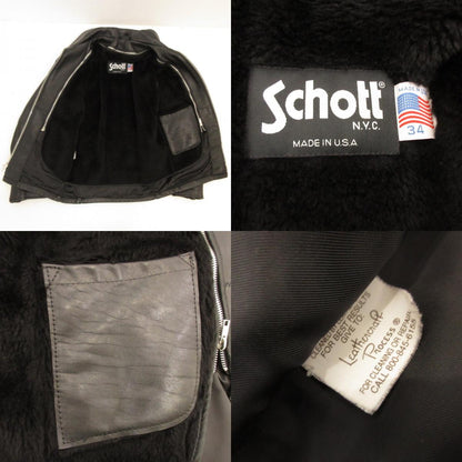 【Used】schott | Schott Leather 643 Black Size: 34