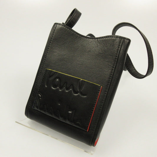 【中古】Paul Smith | ポール・スミス ブランデッドカラーエッジ ショルダーバッグ apu041 ブラック