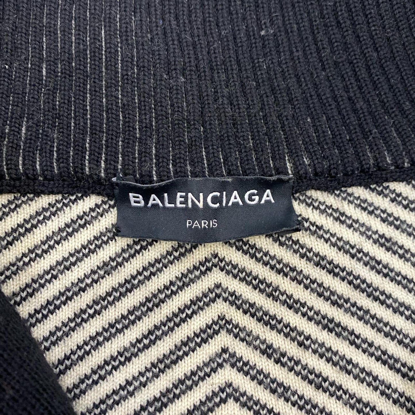 BALENCIAGA | バレンシアガ セーター 485653 国内正規品 2017A/W ブラック サイズ：M【姫路東店】