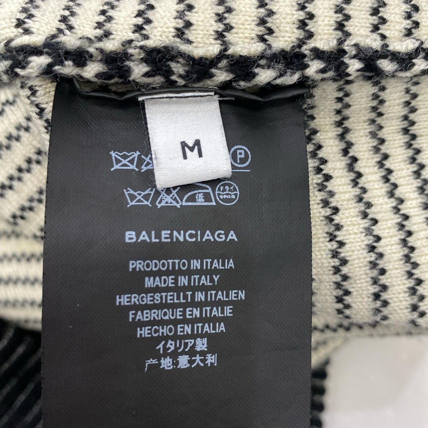 BALENCIAGA | バレンシアガ セーター 485653 国内正規品 2017A/W ブラック サイズ：M【姫路東店】