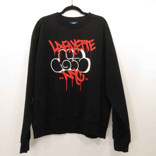 【中古】Lafayette | ラファイエット MTA CREWSWEAT スウェット LA240703 ブラック サイズ：XL