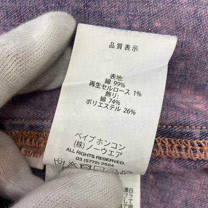 AAPE BY A BATHING APE | エーエイプバイアベイシングエイプ DENIM HOODIE SHIRT その他トップス AAPSTW8508XAN ピンク サイズ：XXS【姫路東店】