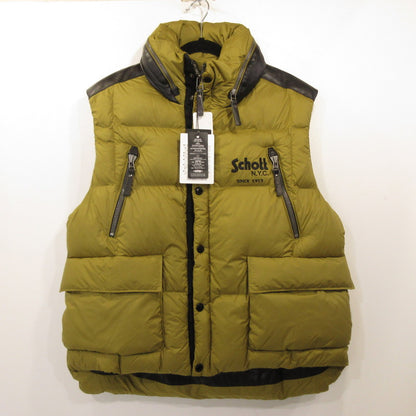 schott | ショット LATHER COMBI DOWN VEST Down Vest 3102057 Khaki Size: M