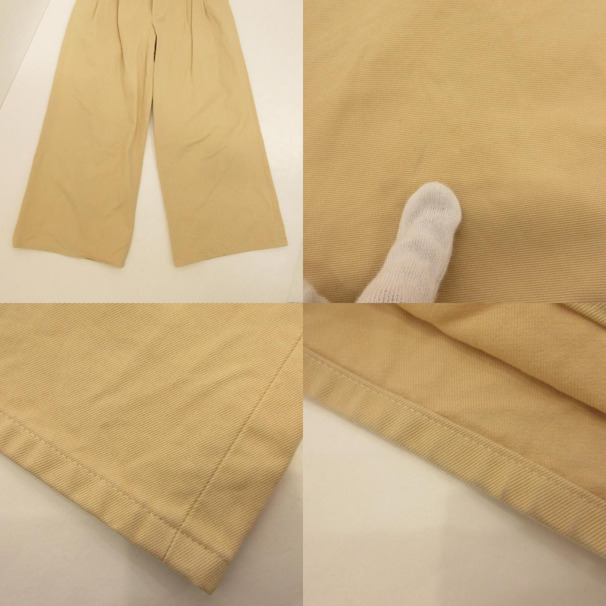 AURALEE | オーラリー フィンクスチノワイドタックパンツ チノパンツ A9AP02CN ベージュ サイズ：1