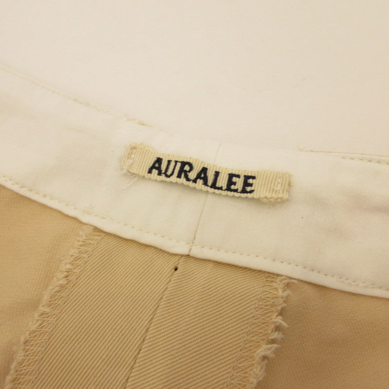 AURALEE | オーラリー フィンクスチノワイドタックパンツ チノパンツ A9AP02CN ベージュ サイズ：1