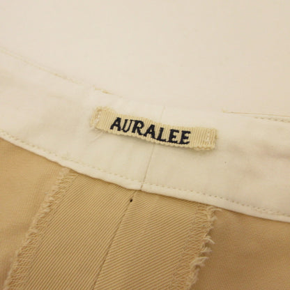 AURALEE | オーラリー フィンクスチノワイドタックパンツ チノパンツ A9AP02CN ベージュ サイズ：1