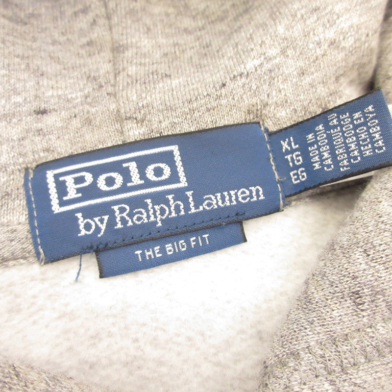 POLO RALPH LAUREN | ポロ・ラルフローレン ビッグ フィット フリース フーディ パーカー 100059520 グレー サイズ：XL