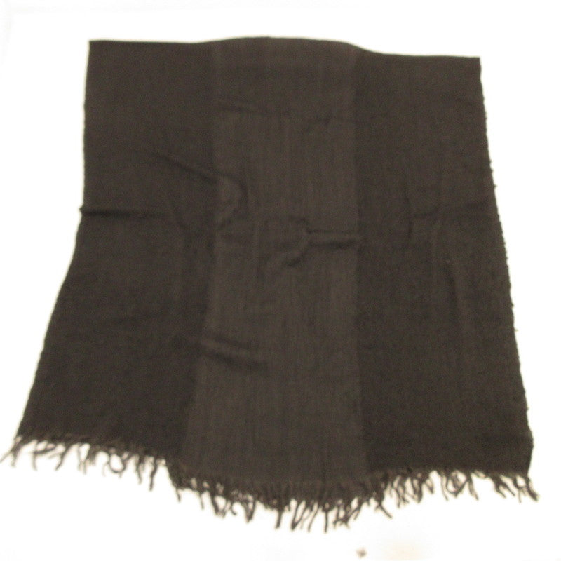 【中古】ISSEY MIYAKE MEN | イッセイミヤケ メン カシミヤ混 マフラー ME93-AD007 リボン織 ブラック