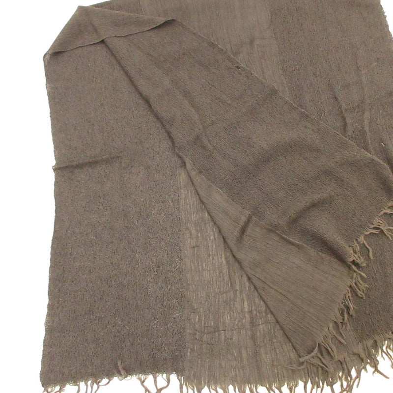 【中古】ISSEY MIYAKE MEN | イッセイミヤケ メン カシミヤ混 マフラー ME93-AD007 リボン織 ブラック