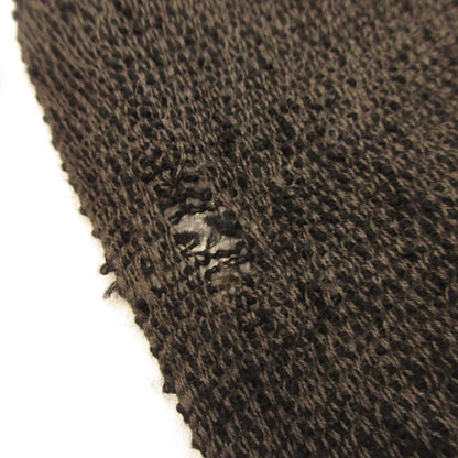 【中古】ISSEY MIYAKE MEN | イッセイミヤケ メン カシミヤ混 マフラー ME93-AD007 リボン織 ブラック