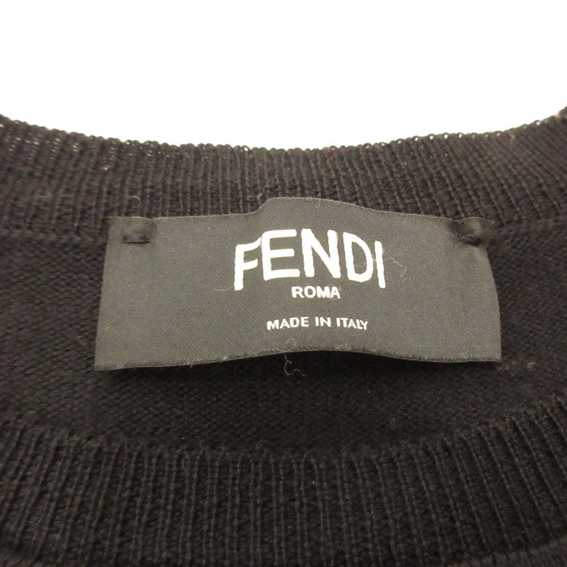 FENDI | Fendi MONSTER Sweater FZZ153 Black Size: 44