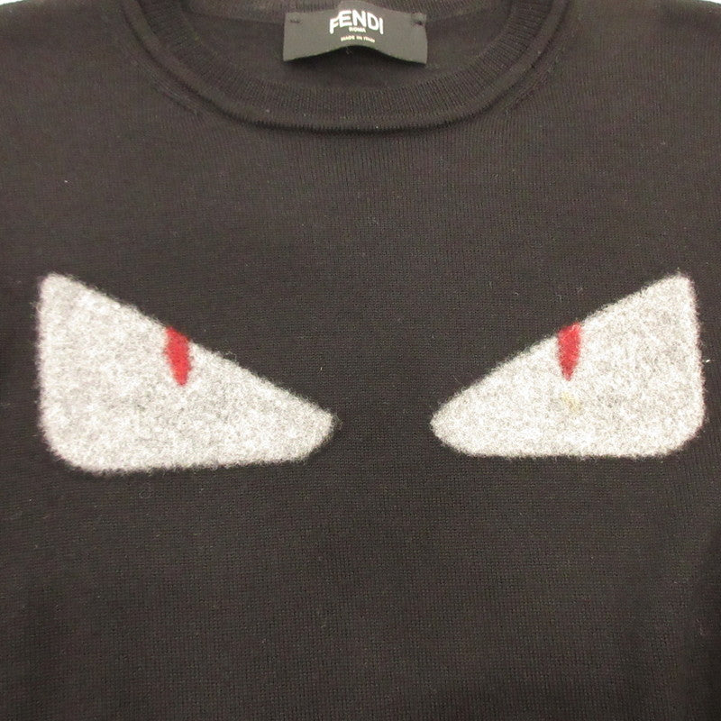 FENDI | Fendi MONSTER Sweater FZZ153 Black Size: 44