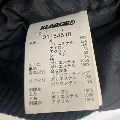 X-LARGE | エクストララージ SONIC THE HEDGEHOG スタジャン 01184518 ブラック サイズ：L【姫路東店】