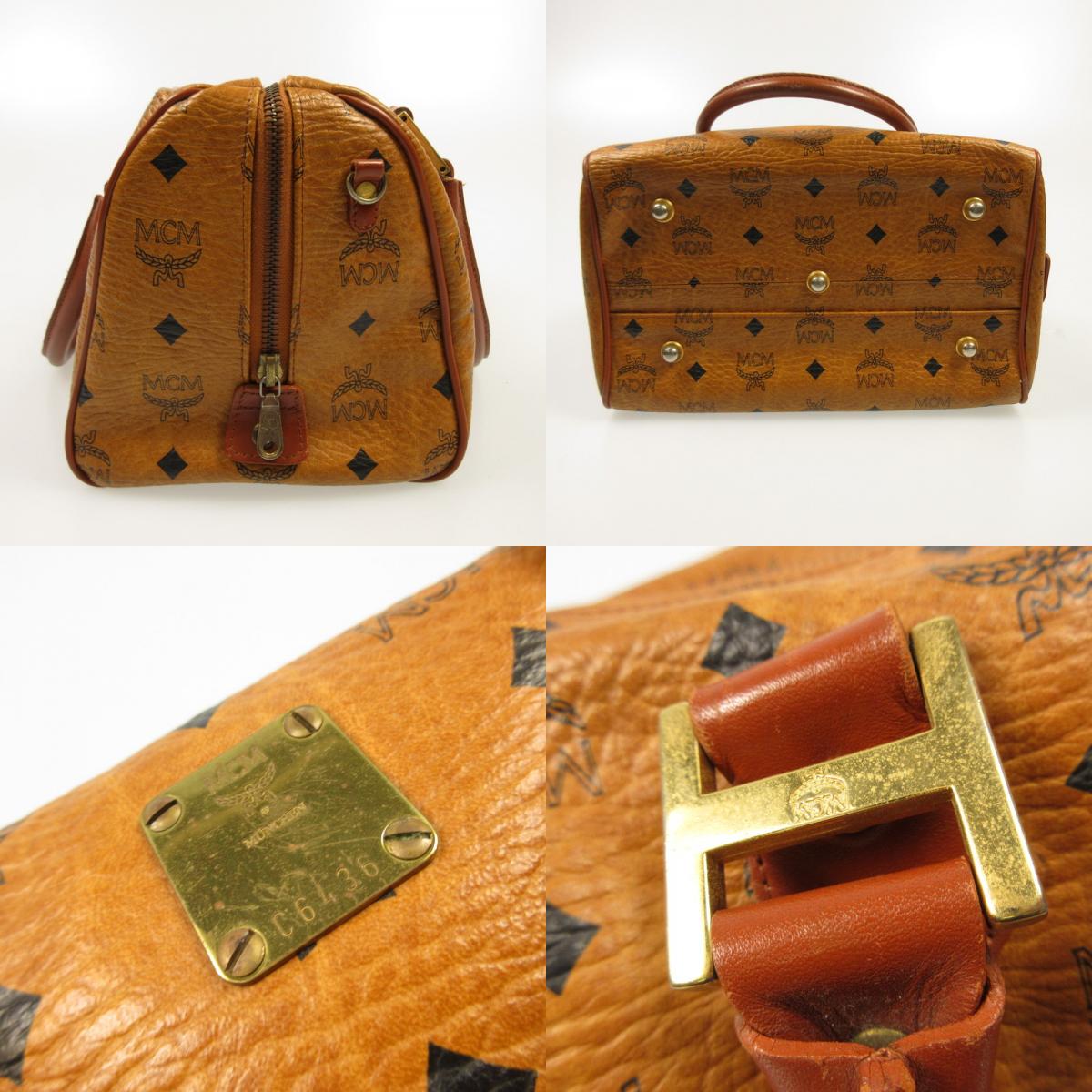 【Used】MCM | M.C.M. Boston Bag Visetos