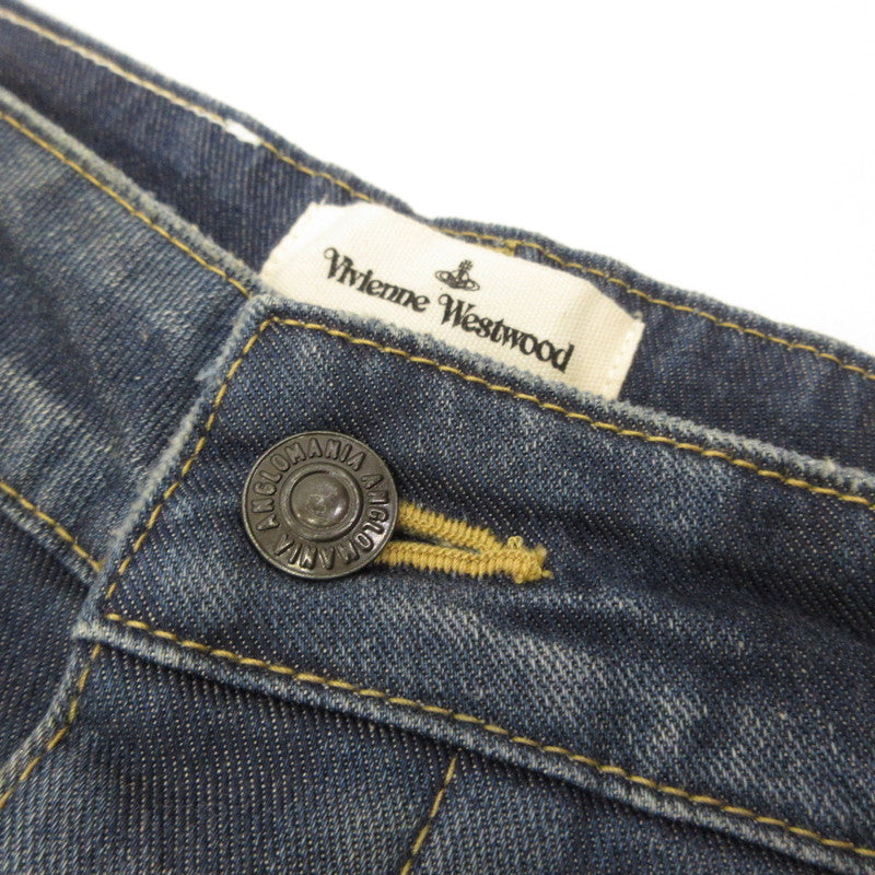 Vivienne Westwood | ヴィヴィアンウエストウッド ストレッチサルエルスキニーデニム デニムパンツ 15-01-741013 ブルー サイズ：38