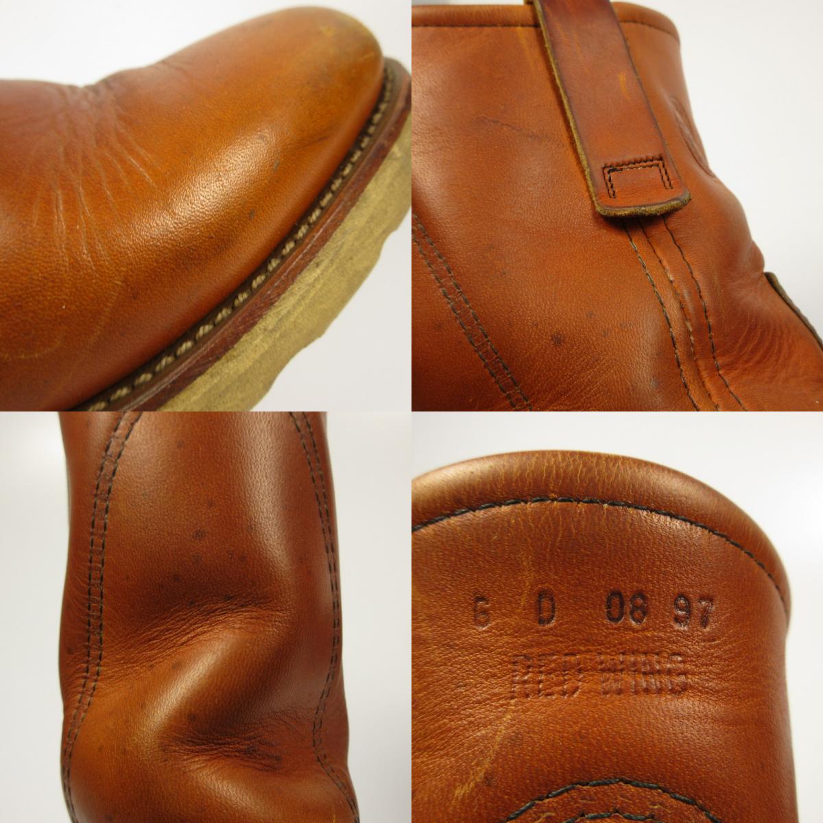 [Used] RED WING | Red Wing Pecos Boots 866 1997 Green Dog Tag Brown