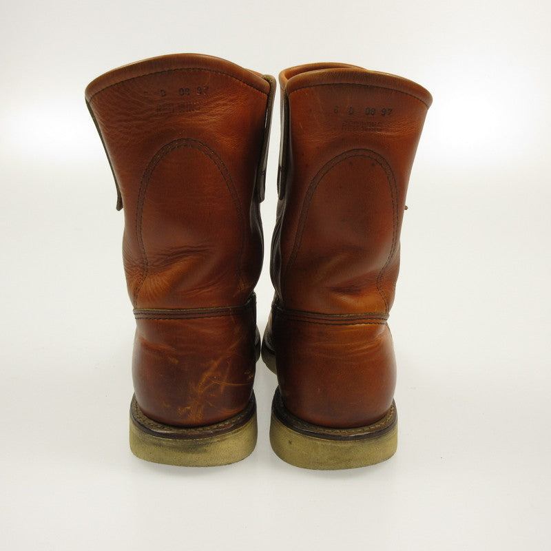 [Used] RED WING | Red Wing Pecos Boots 866 1997 Green Dog Tag Brown