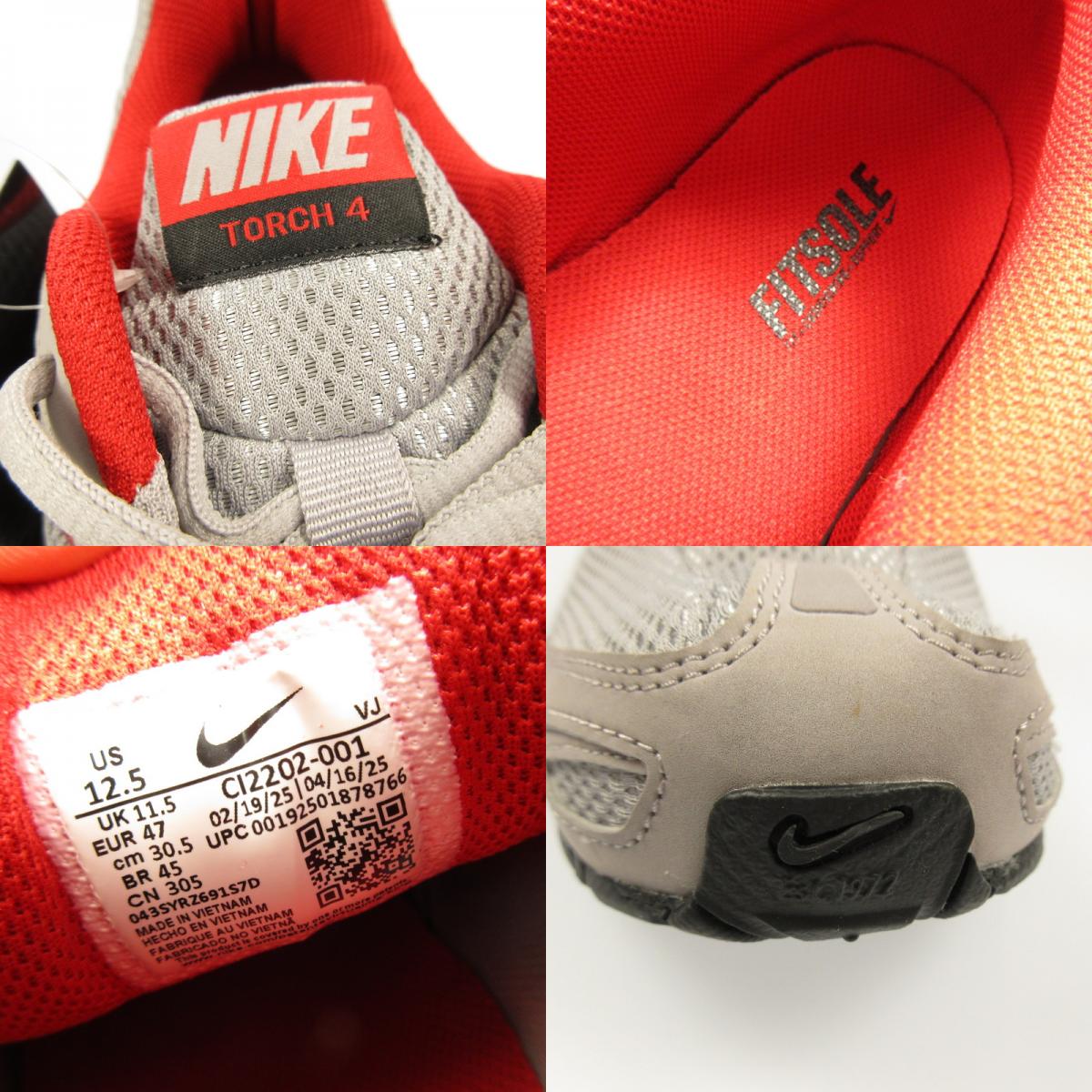[Used] NIKE | Nike AIR MAX TORCH 4 Sneakers CI2202-001 Gray 30.5cm