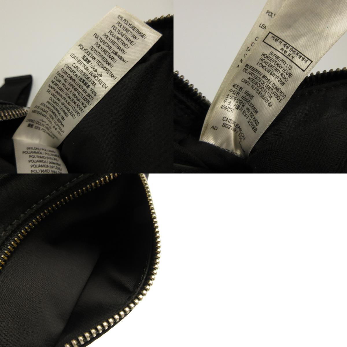 Used] BURBERRY London England | Burberry London England Waist Bag 8021089 Black