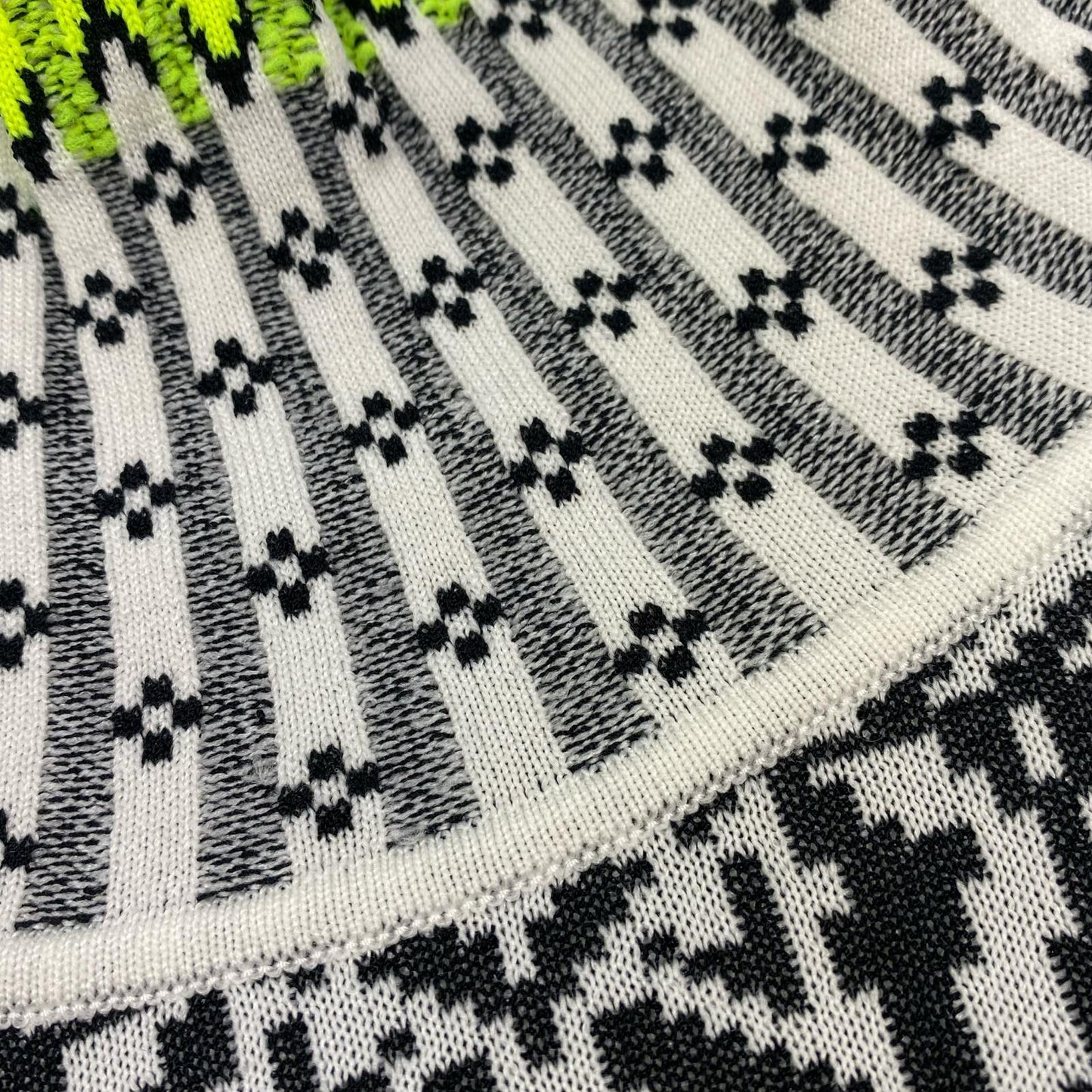 Used] Fair Isle High Neck Knitted Top Sweater MM22FW-KN028 Size: 2