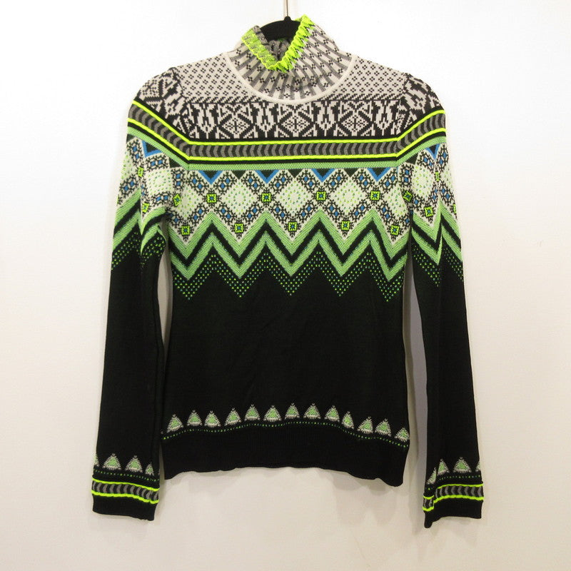 Used] Fair Isle High Neck Knitted Top Sweater MM22FW-KN028 Size: 2