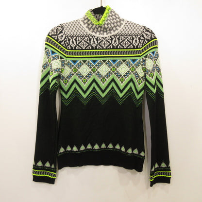 Used] Fair Isle High Neck Knitted Top Sweater MM22FW-KN028 Size: 2