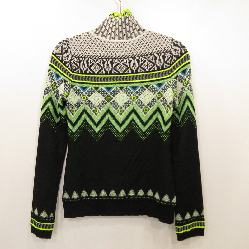 Used] Fair Isle High Neck Knitted Top Sweater MM22FW-KN028 Size: 2