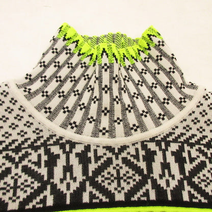 Used] Fair Isle High Neck Knitted Top Sweater MM22FW-KN028 Size: 2