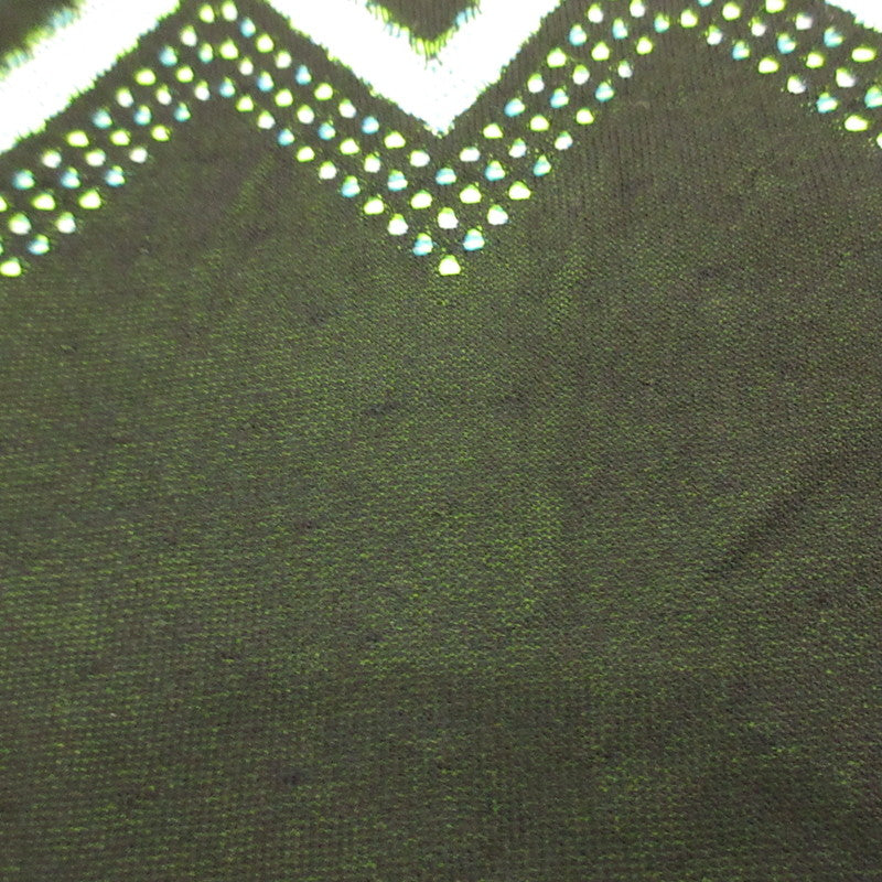 Used] Fair Isle High Neck Knitted Top Sweater MM22FW-KN028 Size: 2