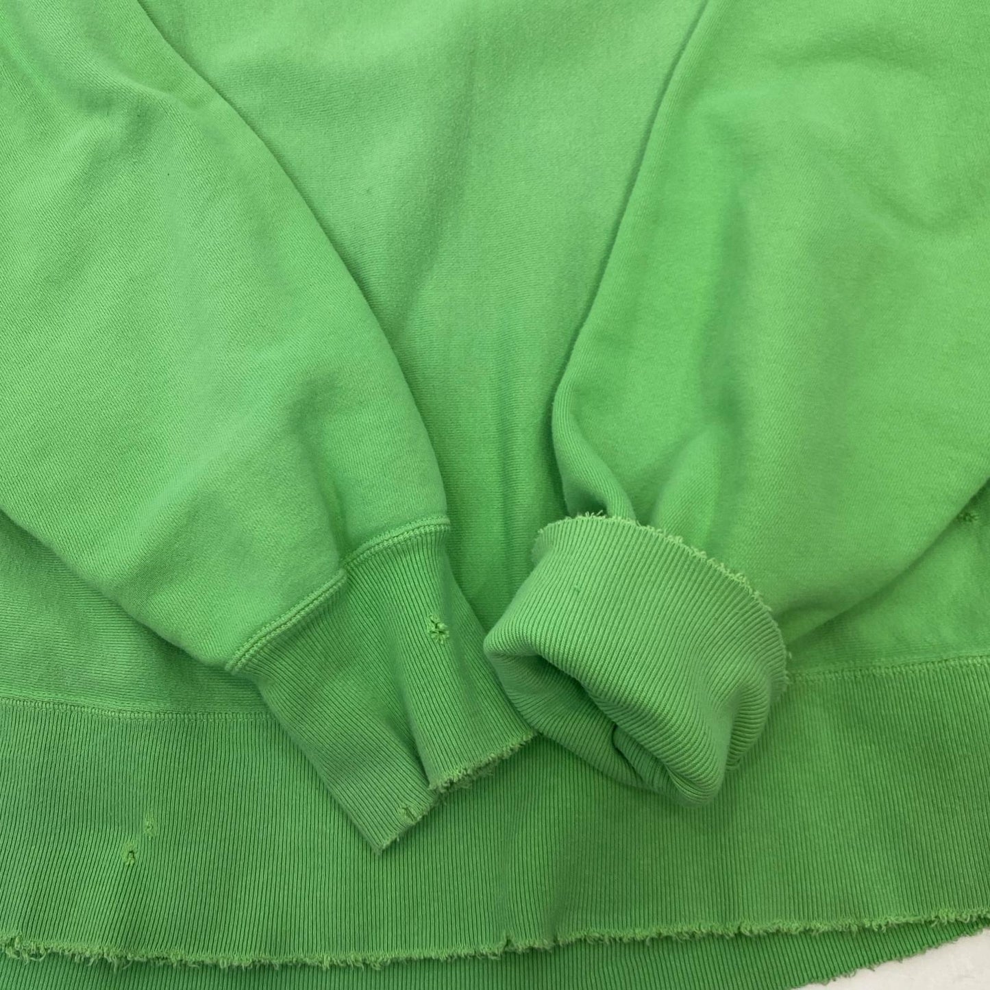DYED DAMEGE SWEAT SHIRT スウェット ANC-CT14 ライトグリーン サイズ：2【姫路東店】