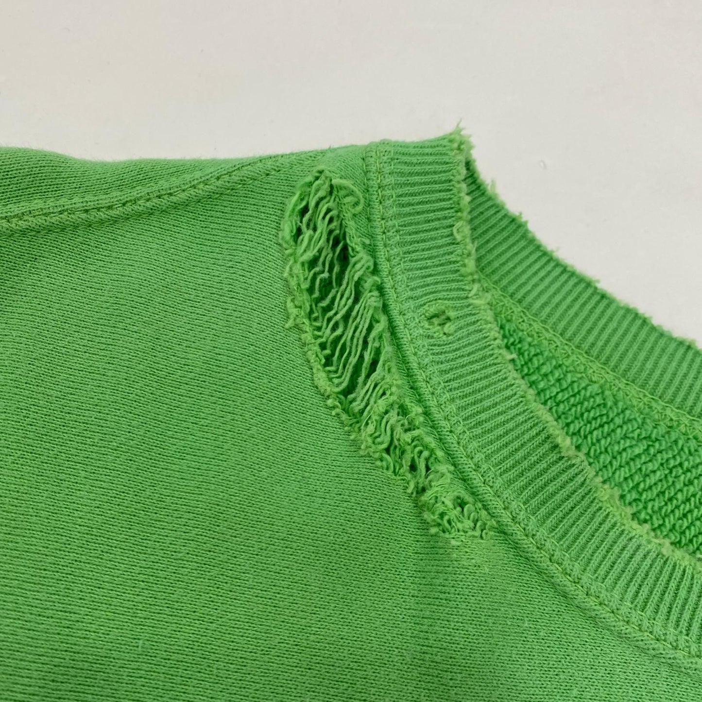 DYED DAMEGE SWEAT SHIRT スウェット ANC-CT14 ライトグリーン サイズ：2【姫路東店】