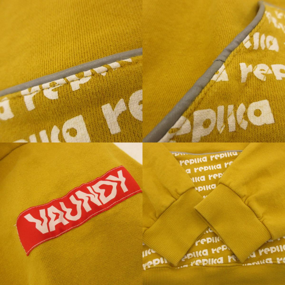 Used Logo Hoodie Replica ZERO Hoodie Yellow Size: XL