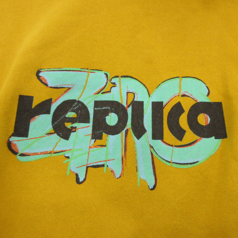 Used Logo Hoodie Replica ZERO Hoodie Yellow Size: XL