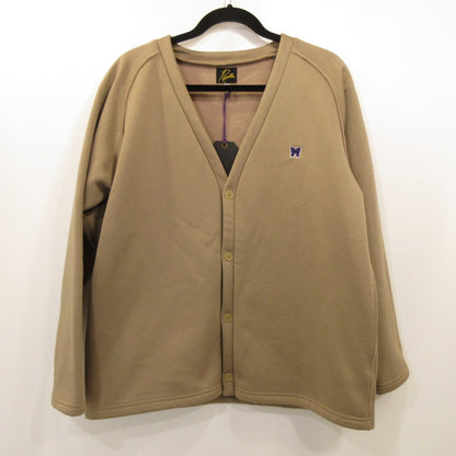 Used: Needles | Needles V Neck Cardigan - PE/C Lined Fleece Cardigan LQ249 Beige Size: M