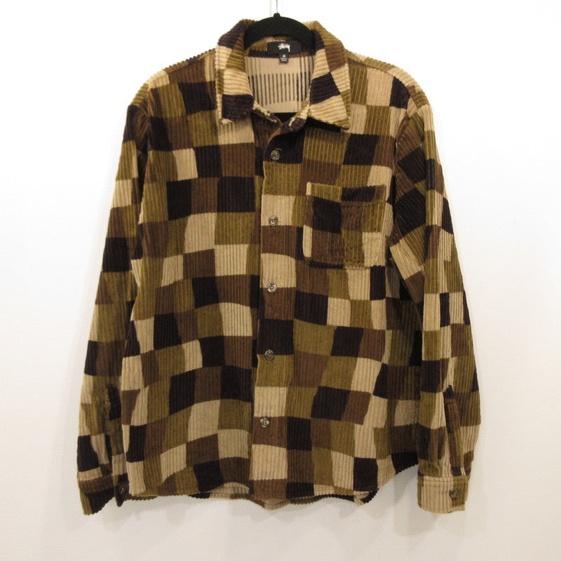 Used STUSSY WOBBLY CHECK LS SHIRT Other Tops 211220 Size: M