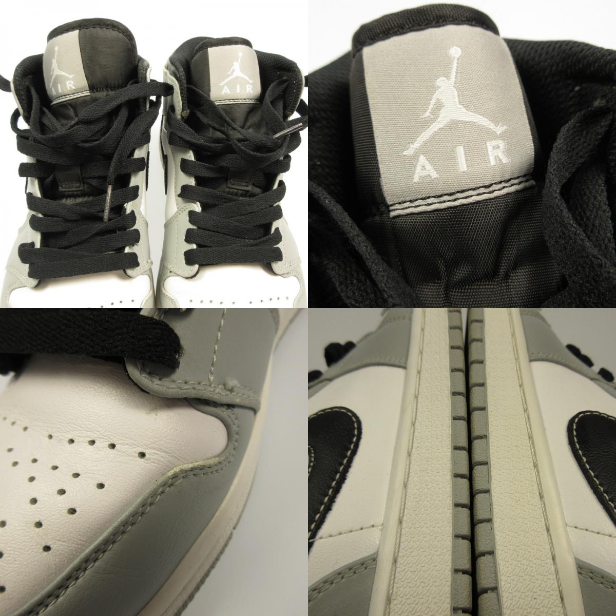 [Used] NIKE | Nike AIR JORDAN 1 MID GREYSCALE Sneakers 554724-078 Gray 24cm