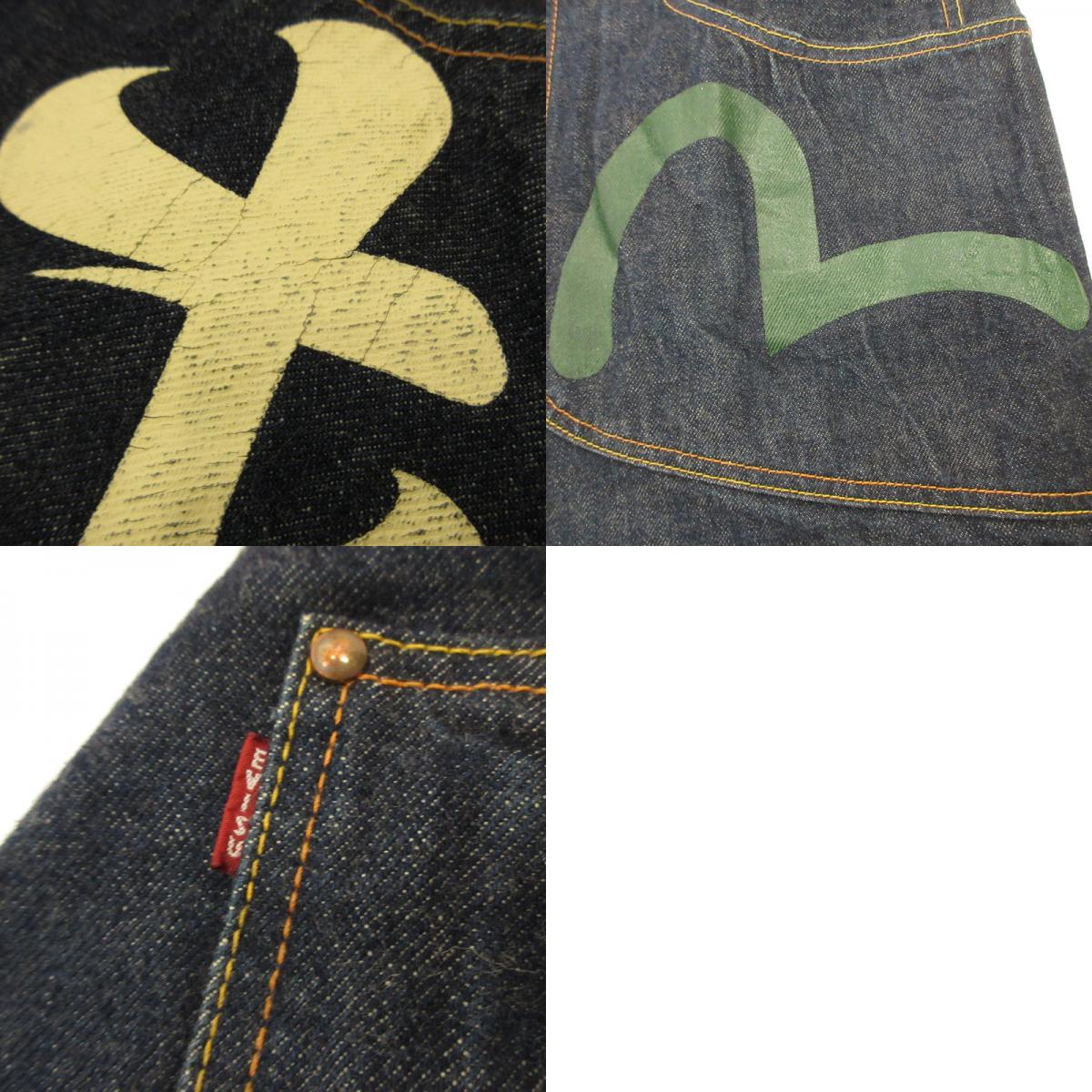 【Used】 EVISU | Evisu Denim Pants GENES OSAKA Navy Size: 35