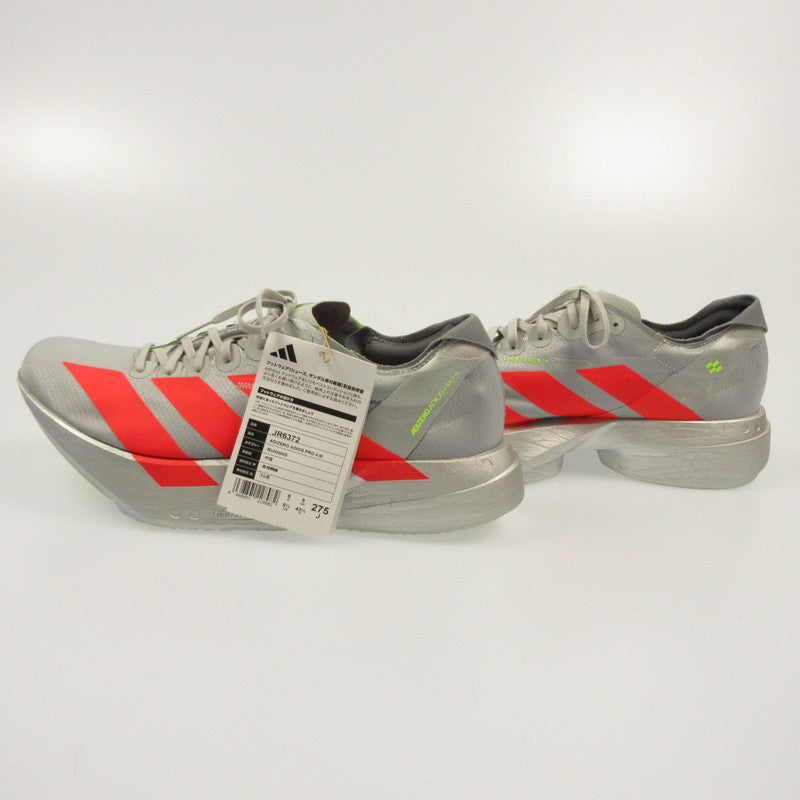 Used] adidas | Adidas Adizero Adios Pro4 Sneakers JR6372 Silver 27.5cm