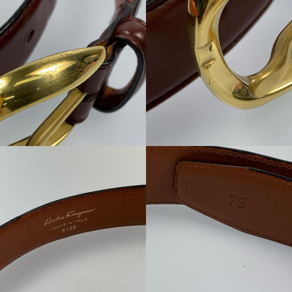 Used] Salvatore Ferragamo | Salvatore Ferragamo Belt 5122 Size: 75 Brown