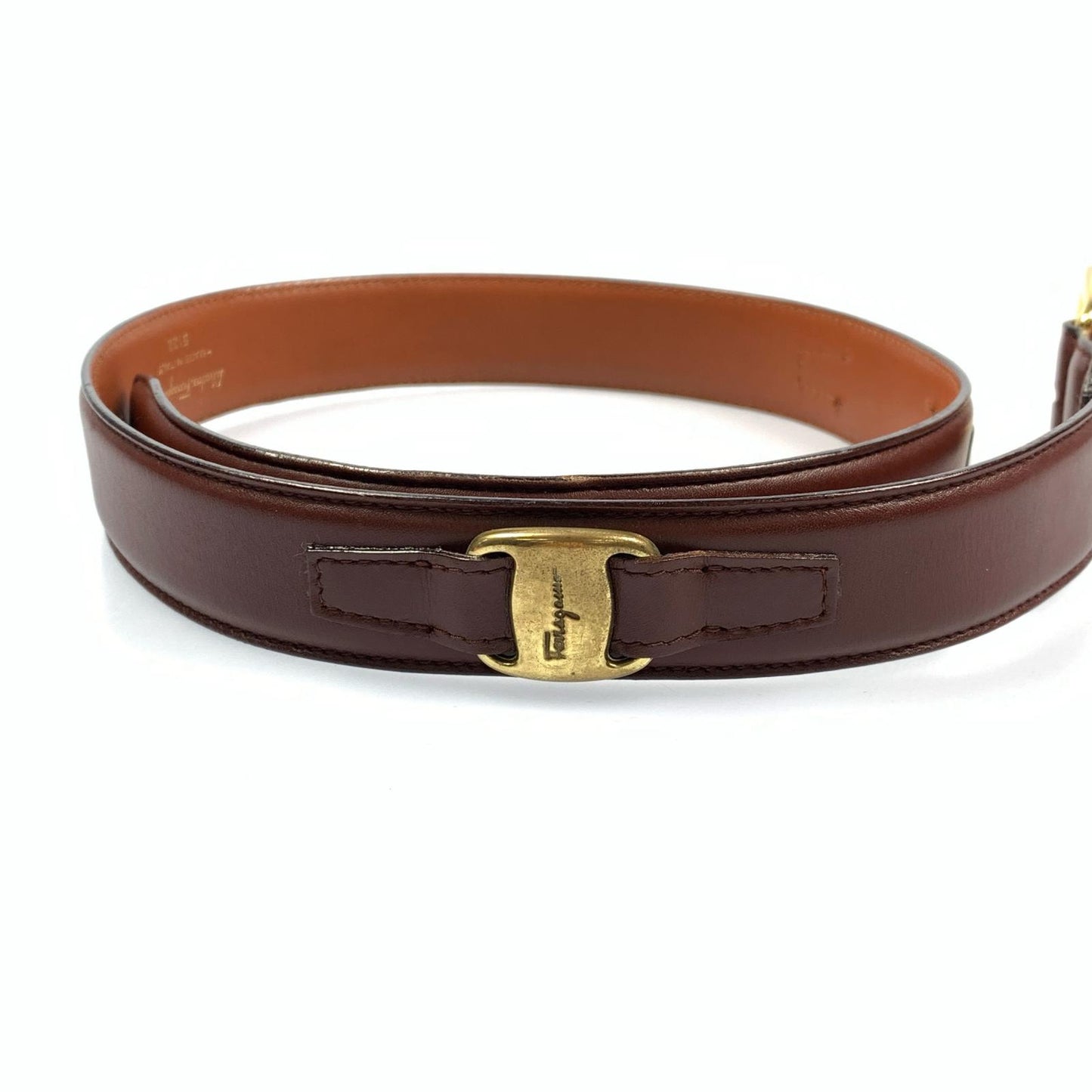 Used] Salvatore Ferragamo | Salvatore Ferragamo Belt 5122 Size: 75 Brown