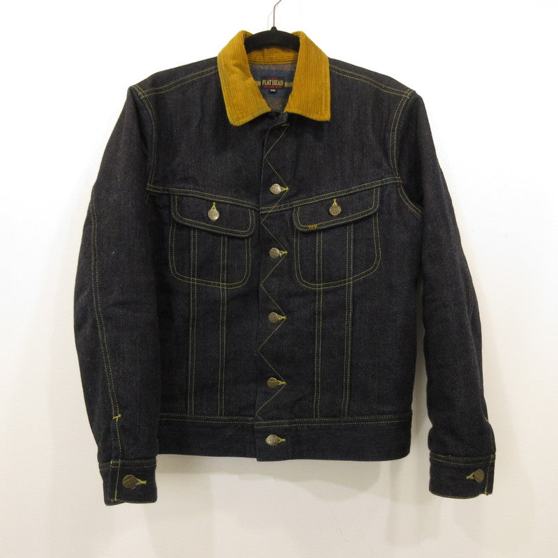 [Used] THE FLAT HEAD | The Flat Head 14.5oz Left-Hand Twill Zimbabwean Cotton Denim Blanket Denim FN-OJ-D102 Navy Size: 38